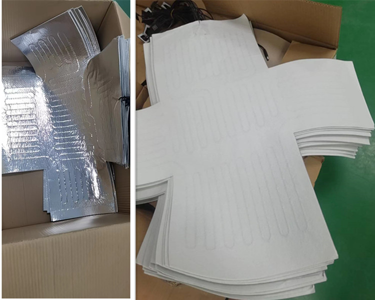 12v Clothes Heating Pads 70x58cm For Pizza Food Delivery Package