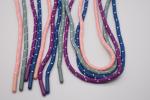 6mm Flat Shoe Laces Round Polyester Drawcord Mesh Fabric