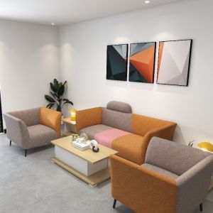 Support customization Finely Stitched Sofa With Sturdy Metal Legs And Features A