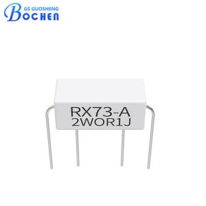 China 2W OR1J 0.1ohm 5% Through Hole Ceramic Tube Resistor In Bulk RX73-A factory