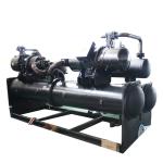 R22 Falling Film Evaporator Semi Hermetic Hvac Chiller Plant Screw Chiller