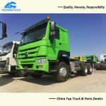 10 Wheel 70 Tons SINOTRUK HOWO 371HP Prime Mover Truck For Container Transport