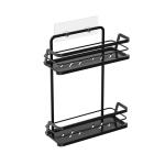 Stainless Steel Bathroom Organizer Wall Mounted Shower Caddy Suction Cup Iron