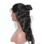 Soft 150 Density Human Hair Lace Front Wigs Natural Color Indian Hair