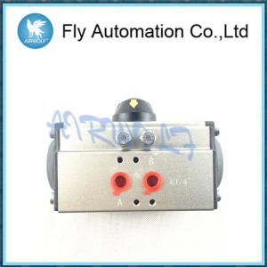China Air Torque Double / Single Acting Pneumatic Rotary Actuators 1/4&quot; 1/2&quot; 1&quot; Size Aluminum AT105 Series factory