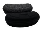 Portable Hard Shell EVA Glasses Case , Oxford Fabric Zippered Glasses Case