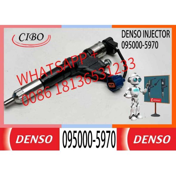 Diesel Engine Fuel Injection Valves 23670-E0360 Common Rail Injector 095000-5970 for Hino 700 Series E13C Engine