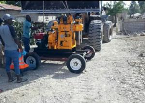 China Crawler Hydraulic Borehole Drilling Machine Portable 200m Depth factory