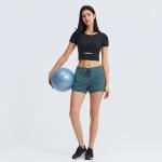 Women Slim Fit Activewear T Shirts Light Weight Naked Feeling Padded T Shirt