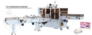 China Fully Automatic Tissue Paper Making Machine , Plastic Film Soft Paper Napkin Packing Machine factory