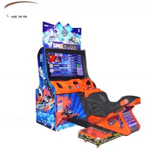 China Indoor Game Center Resort Motorbike Arcade Machine Snocross Racing Games 400w factory
