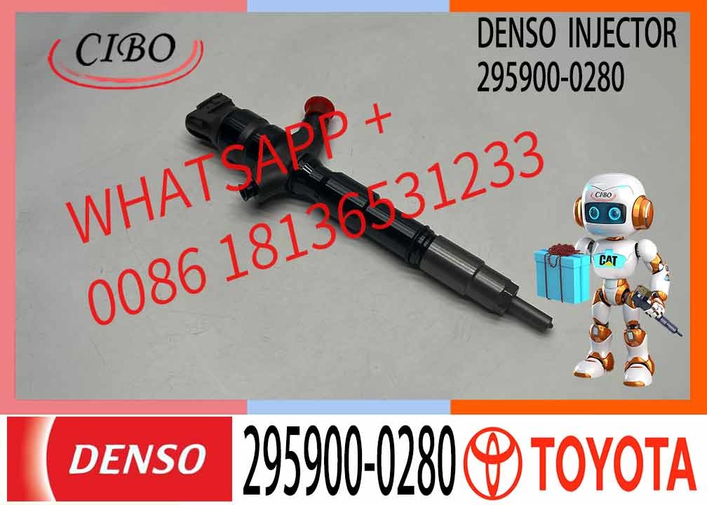 Diesel Fuel Common Rail Injector 295900-0280 / 295900-0210 / 23670-30450 For TOYOTA Hilux 2KD