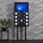 Pad Lock Kiosk Machine For Cell Phones , Stable Wall Mounted Phone Charging
