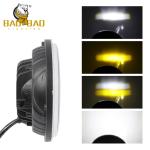 Circle 5 Inch White Yellow Aluminum Motorcycle Fog Light
