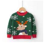 Fall Winter Children Clothes Toddler Pullover Cartoon Sweaters Knitted Christmas