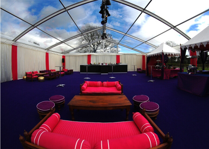 Luxury Public Parties Clear Event Tents UV Resistant 15m * 30m