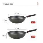 Amazon Hot Selling Cooking Kitchen Metal Pan Cookware Wok Pan Cast Iron Non