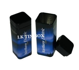 China Chewinggum Small Tin Box Packaging Metal Square Tube Box 30 X 30 X 82 mm factory