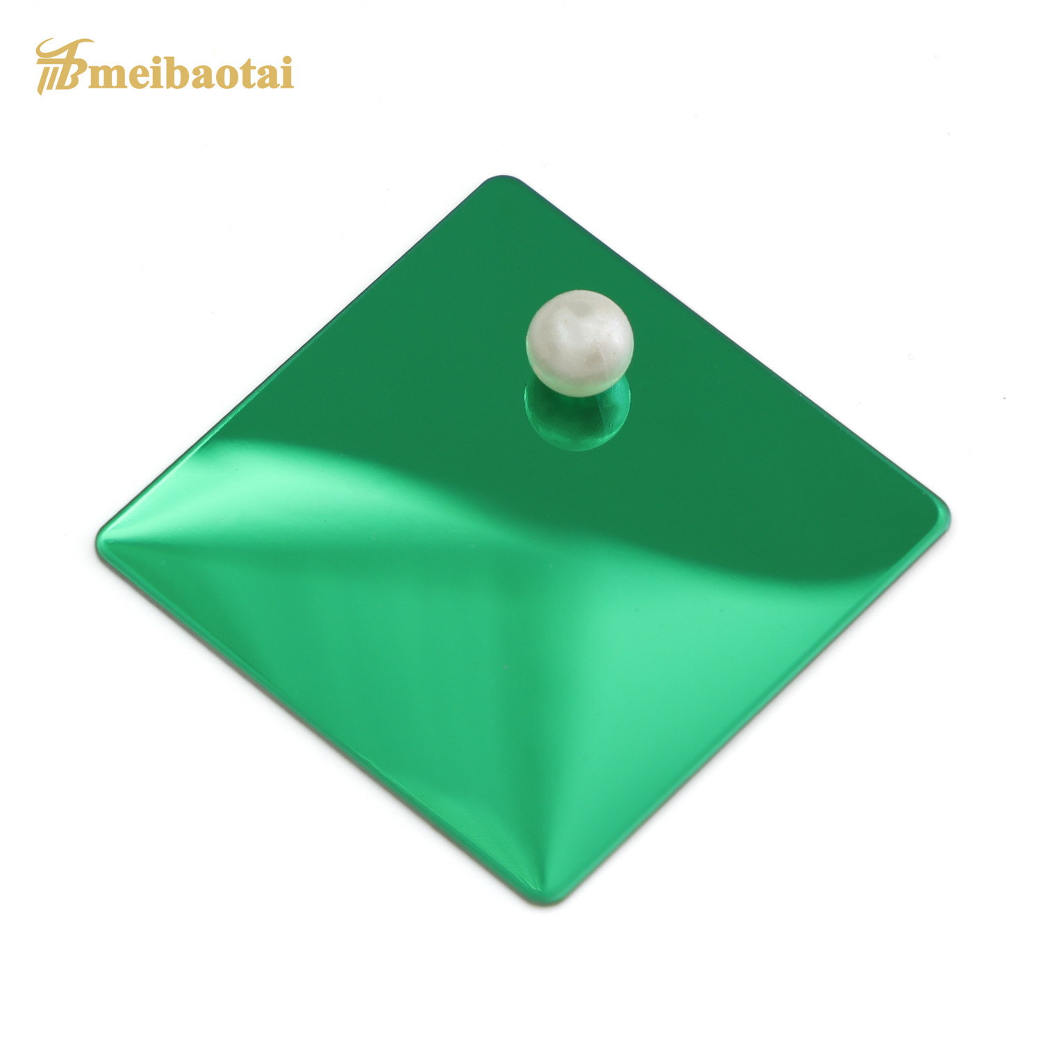 Green Mirror Finish Coloured Stainless Steel Sheet 1.2mm Thickness