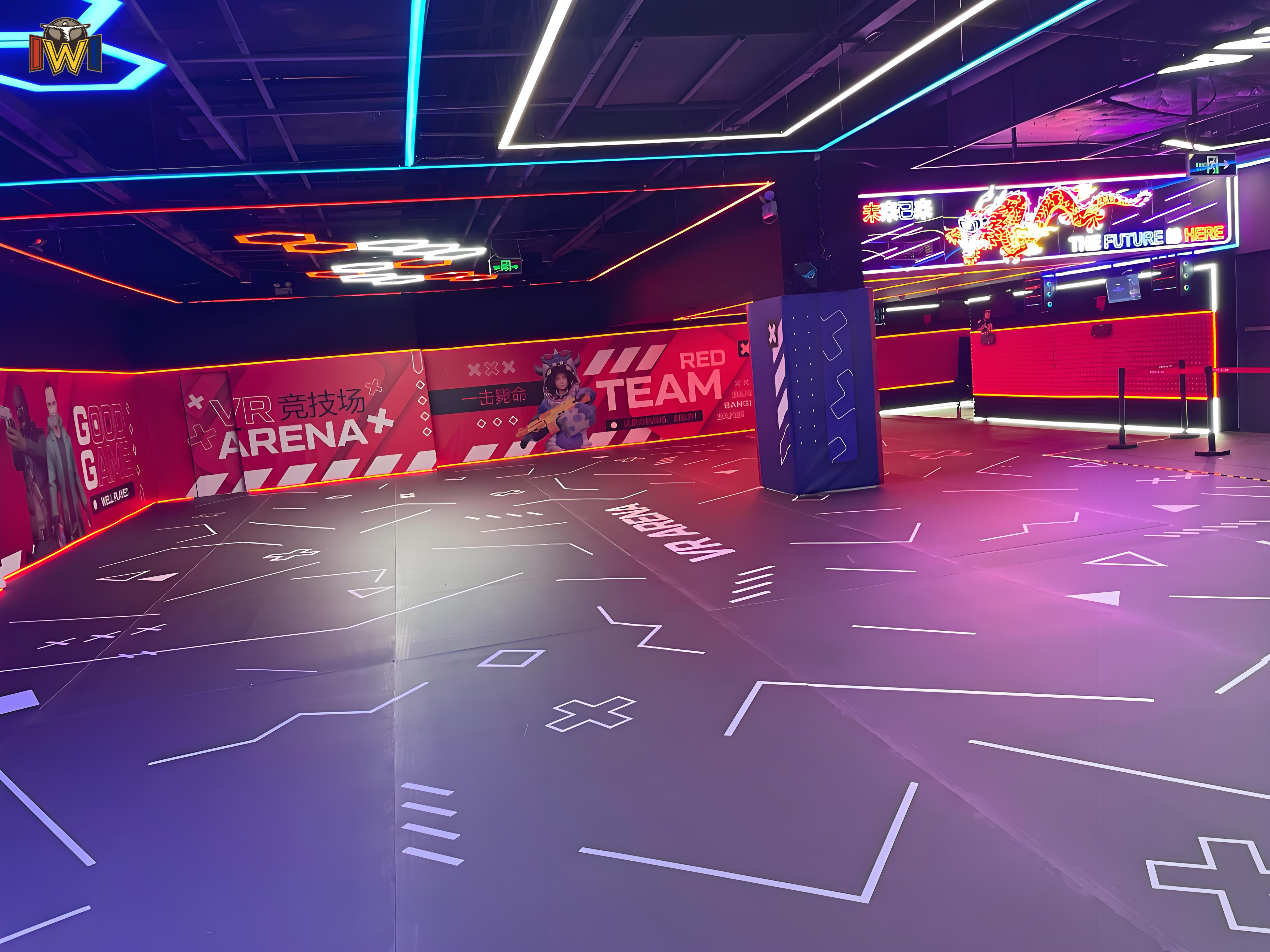 XR Arena VR Game with Interactive Gun Controllers