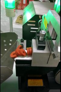 China Case Study: Cut off 5mm thickness gaskets/seals/falps on extruded foaming silicone tube; Pipe cutter; Cutting Machine; factory