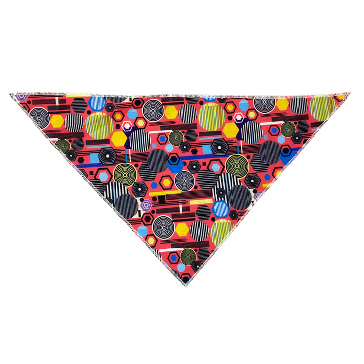 Square Triangle Funny Dog Bandanas Custom Logo Dog Wearing Bandana