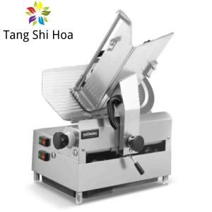 China 550W Meat Cutter Machine Table Top Automatic Frozen Meat Slicer Cutting Machine factory