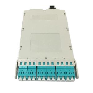 China Multimode MTP To LC Cassette 12 Fibers Plastic Fiber Optic Cassette factory
