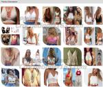 European style deep V-neck halter top ladies short paragraph bottoming openwork