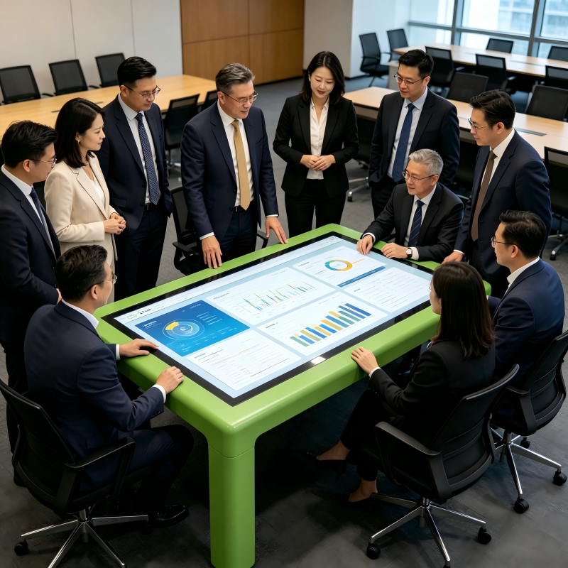 Android Win PC Smart 55 Inch Touch Table PCAP IR 20 Points For Game Center Office Coffee