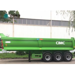 China CIMC 3 Axle 40CBM U Shape Rear Dump Trailer / Tip Trailer Long Service Life on sale
