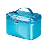 Waterproof Blue Cylinder Bucket Wash PU Leather Bag