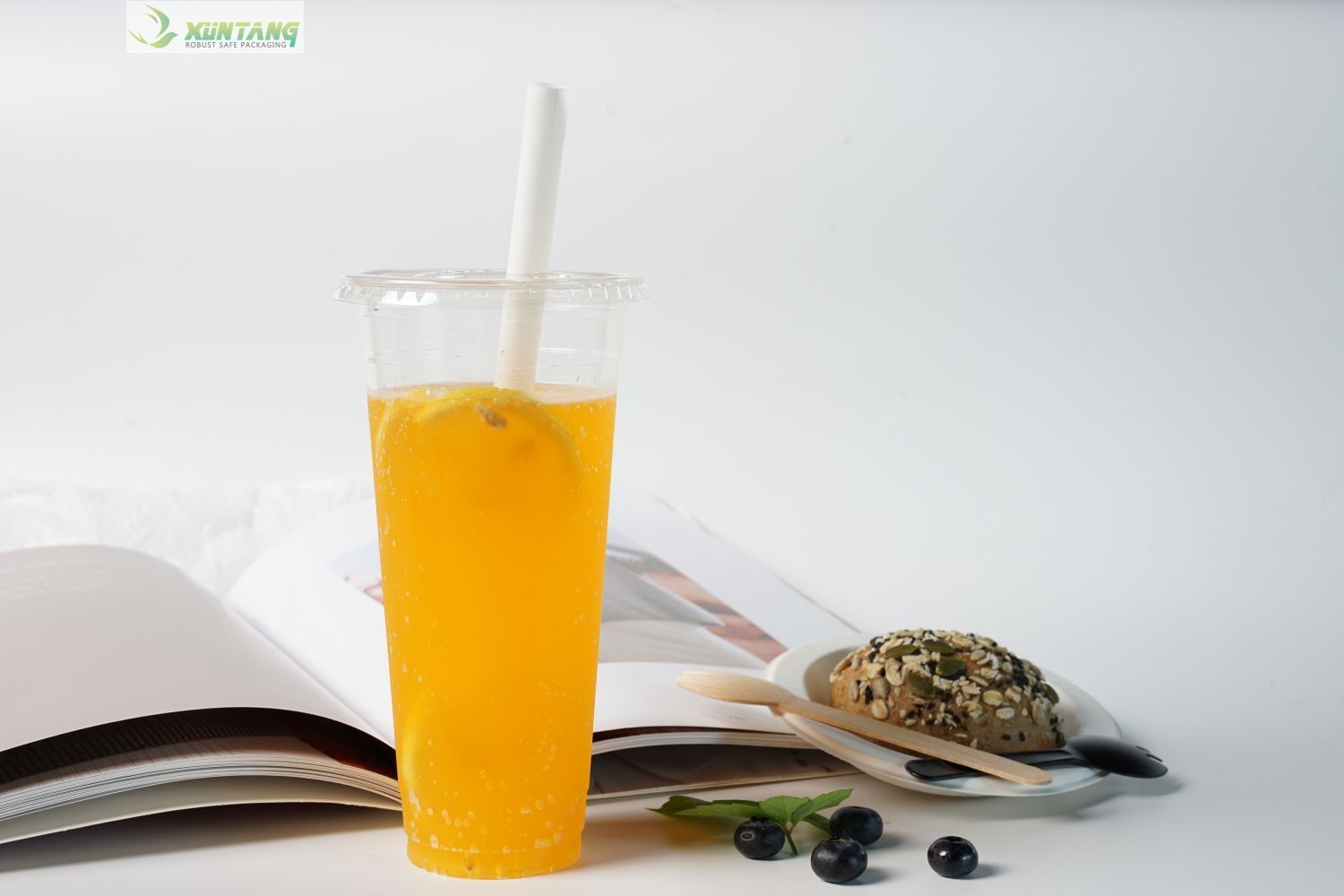 117mm Compostable Coffee Cup Lids Disposable Biodegradable