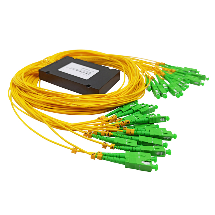 1x2 1x4 Plc Single Mode Fiber Splitter Epon Splitter With Connector Sc Apc