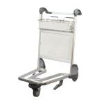Aluminum Airport Luggage Trolley Handcarts In Duty Free Shop With Handbrake