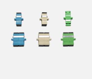 China Sc To Sc Fiber Optic Adapters Sc Sm Simplex Fiber Cable Connectors Blue Color factory