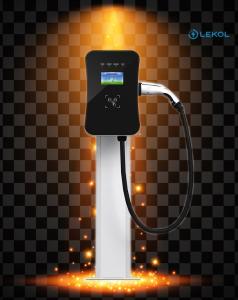 China Ocpp Type 2 11kw Ev Car Charging Station With Big Screen factory