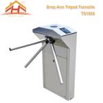 Biometric Drop Arm Tripod Turnstile Gate RFID Reader And SUS304 Stainless Steel