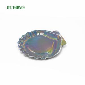 China Disposable Bamboo Biodegradable Paper Plates Recyclable round dia 23cm factory