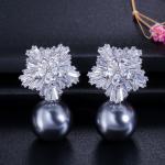 Fashion zirconia earrings cz earrings classic simple earrings design jewelry