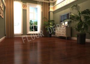 China Durable Living Room Laminate Flooring ECO HDF AC3 Walnut Density 810 Waxed factory
