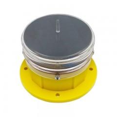China 3KM IP68 Flashing LED 1W Red Solar Traffic Warning Light factory