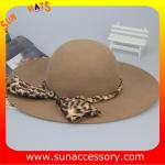 8300401 Sun Accessory customized winner fashion 100% Australia wool felt floppy