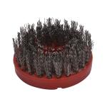 Round Steel Wire Antique Abrasive Brushes 4inch For Stone Granite Grinding And