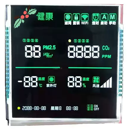 3.5V VA LCD Display Transmissive Monochrome Numeric Screen Seven Segment Digit