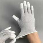 CE White Grey Lint Free 22.5cm ESD Antistatic Gloves