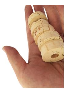 China 1 1/4''X1/2'' Cork Rod Handles Waterproof Fishing Rod Cork Rings Antiwear factory