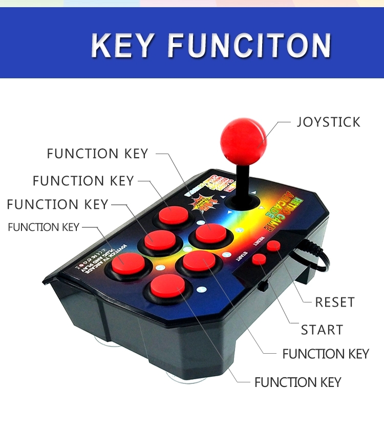 16 Bit Built-in 145 Arcade Game Retro Joystick Video Game Consoles Pocket ABS Console Players Stick Controller Console AV