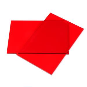 China Lightweight Translucent Red Acrylic Sheet 1050x1860mm Picture Frames Plexiglass factory