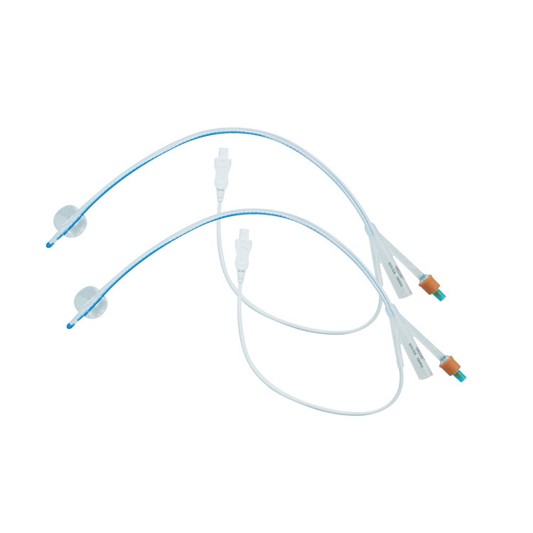 Disposable Medical All Silicone Foley Catheter 2 / 3 Way For Adult